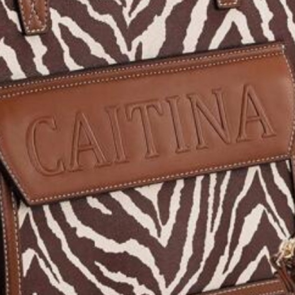 NWT Brown Zebra Print Women's Bag Set - Picture 4 of 8
